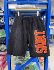 Saint Michael Orange Logo Vintage Sweat Shorts
