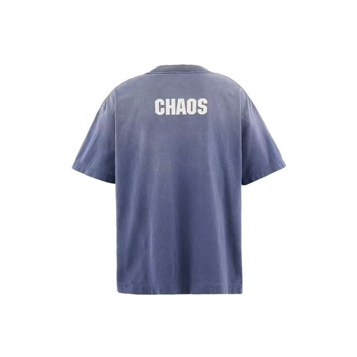 Saint Michael Saint‑Mxx Chaos Faded Blue Washed Tee