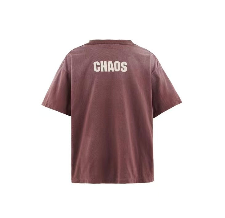 Saint Michael Saint‑Mxx Chaos Dusty Rose Washed Tee