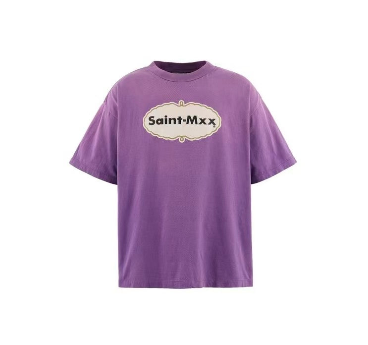 Saint Michael Saint‑Mxx Chaos Purple Vintage Tee