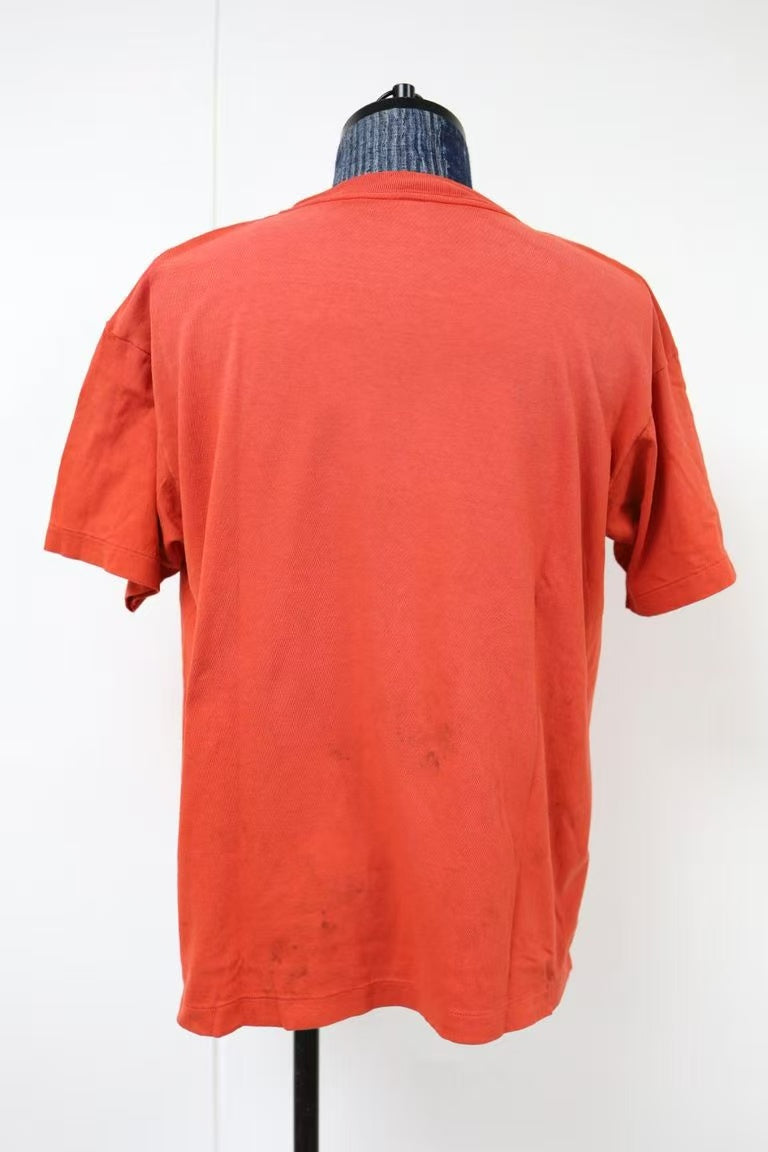 Saint Michael Cloud Lightning Graphic Red Vintage Tee