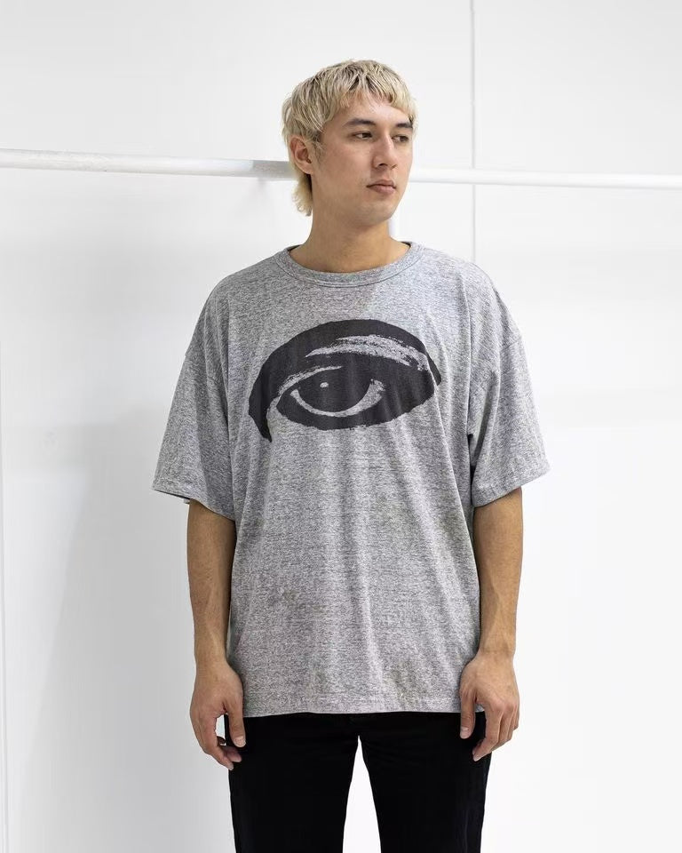 Saint Michael Big Eye Graphic Heather Grey Tee