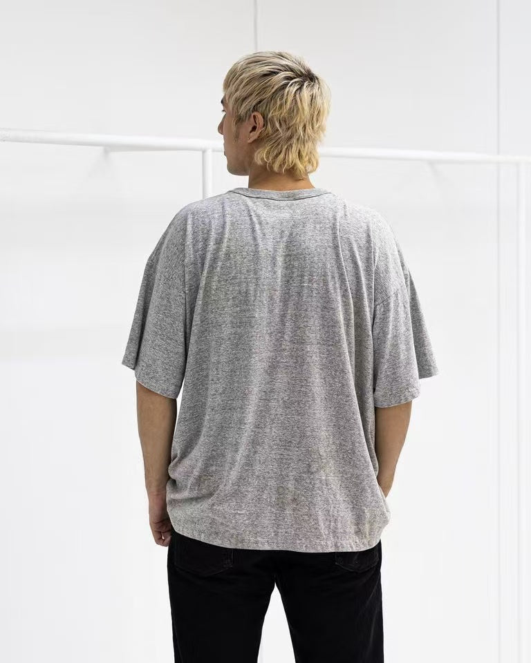 Saint Michael Big Eye Graphic Heather Grey Tee