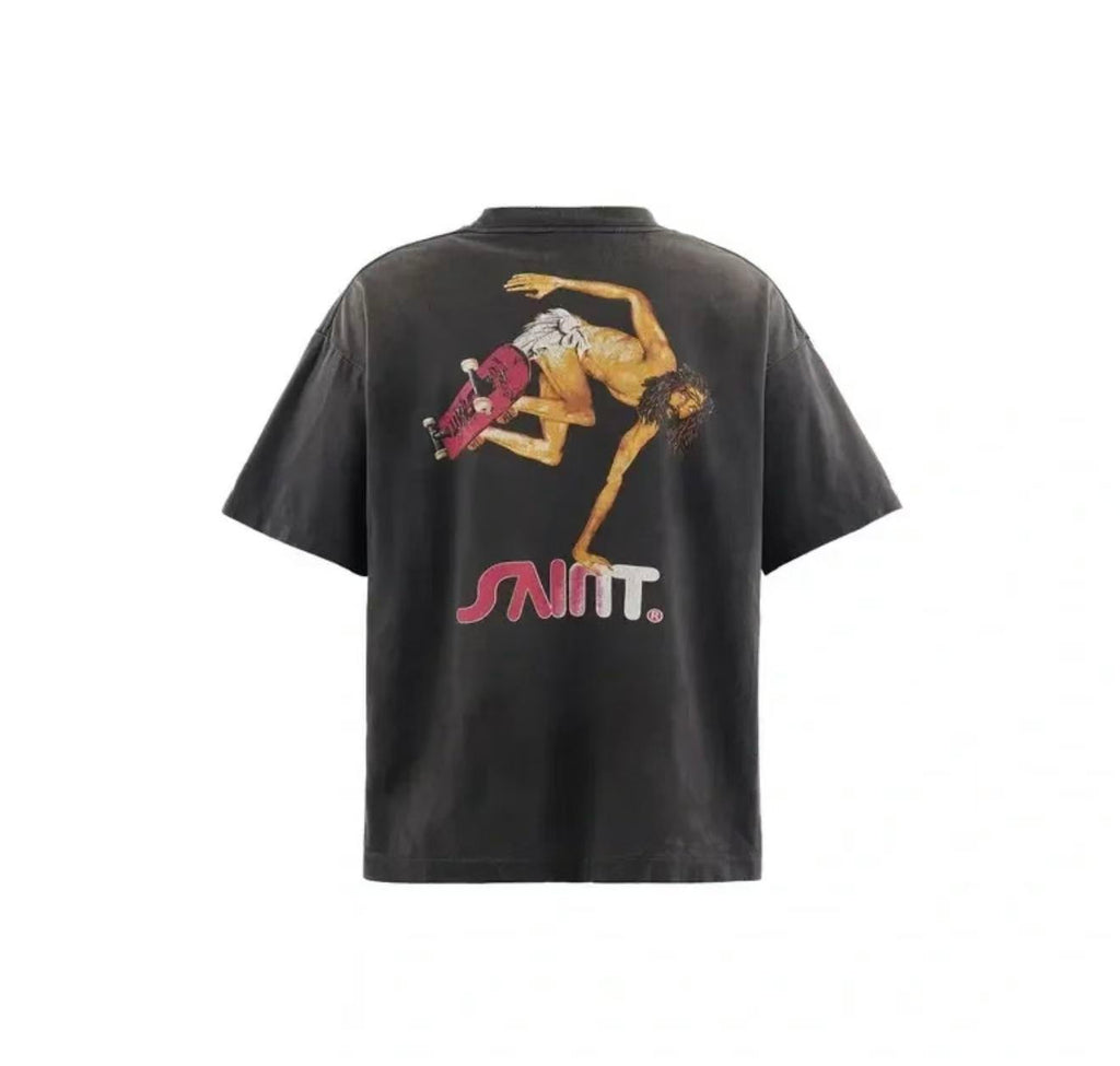 Saint Michael Skater Graphic Vintage Washed Tee