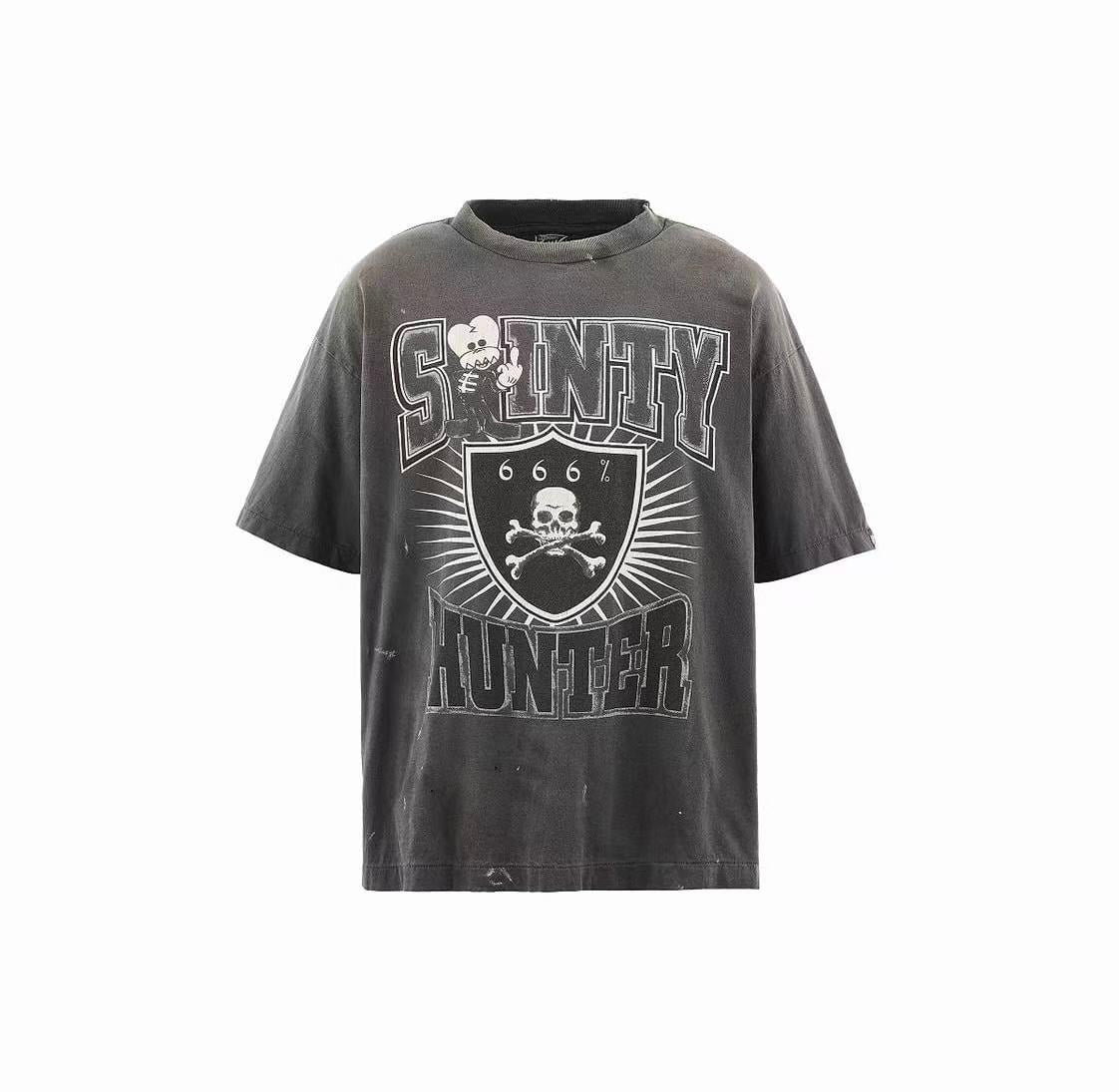Saint Michael Sainty Hunter Skull Vintage Washed Tee