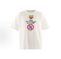 Saint Michael Rainbow Heart Slogan White Tee