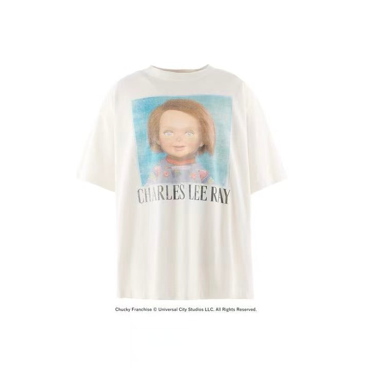 Saint Michael Charles Lee Ray White Graphic Tee