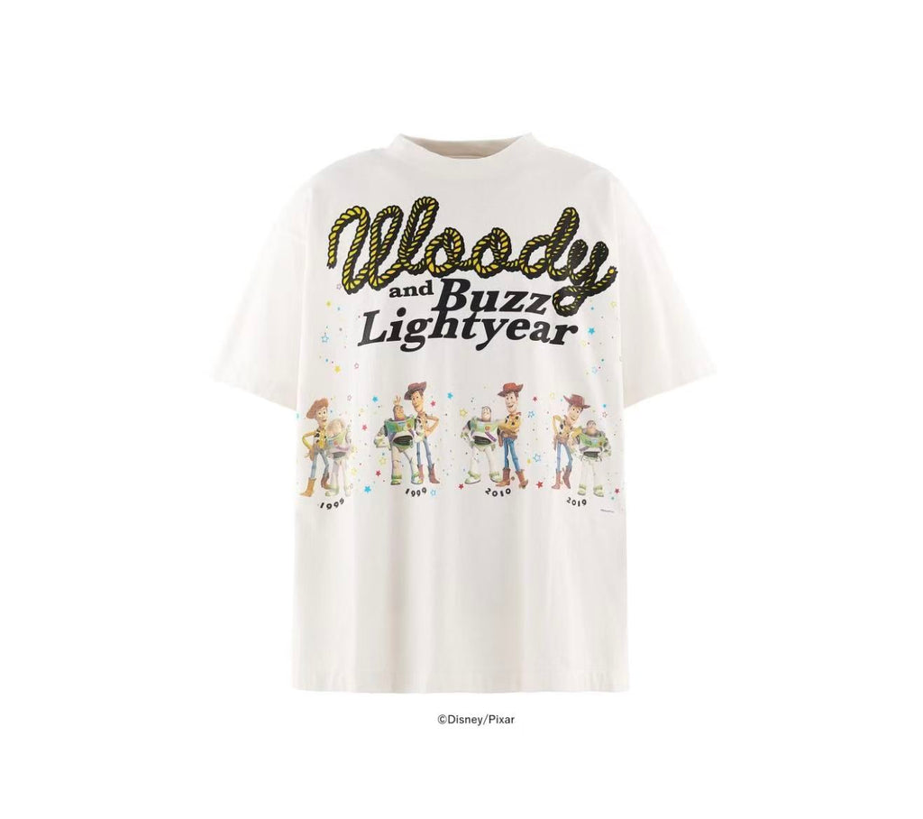 Saint Michael Woody & Buzz White Graphic Tee