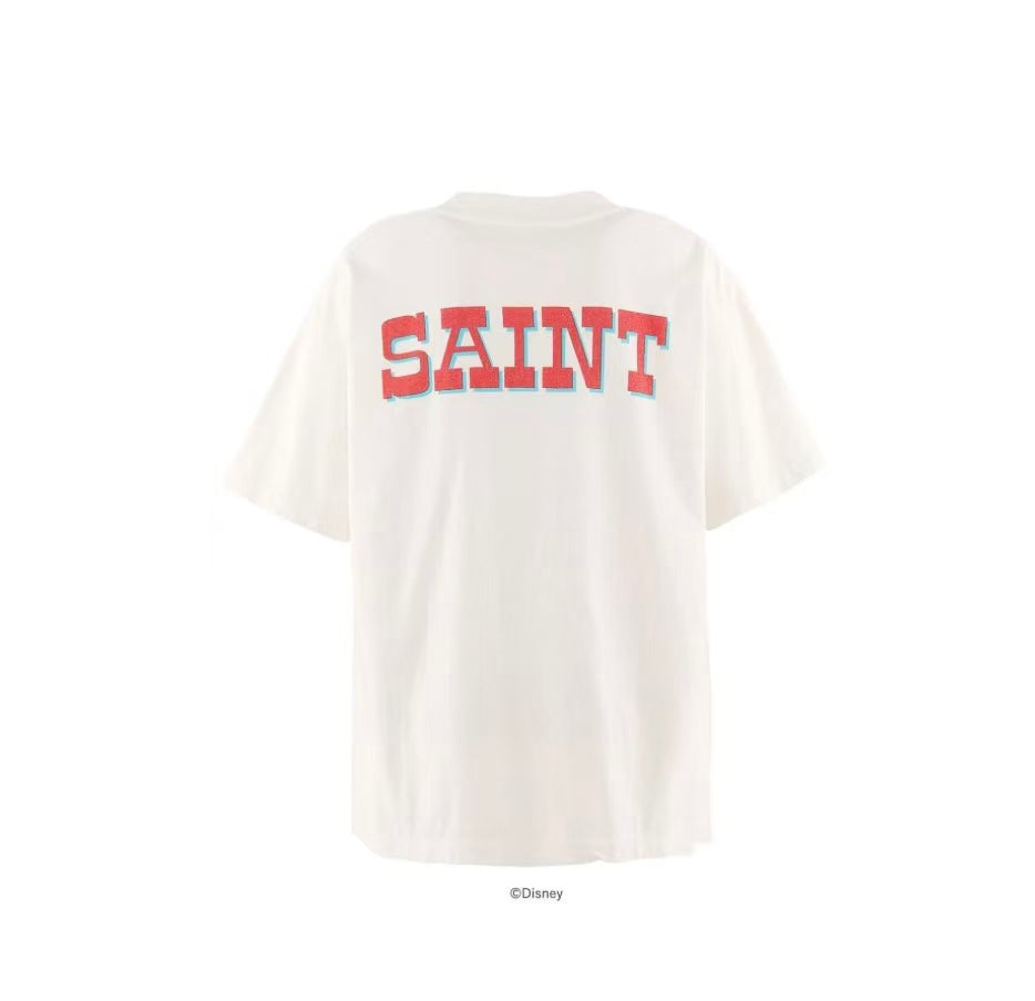Saint Michael Dumbo Cartoon White Graphic Tee