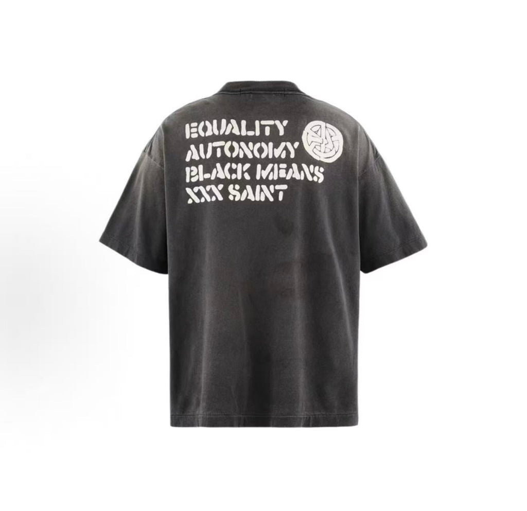 Saint Michael Peace Symbol Washed Tee