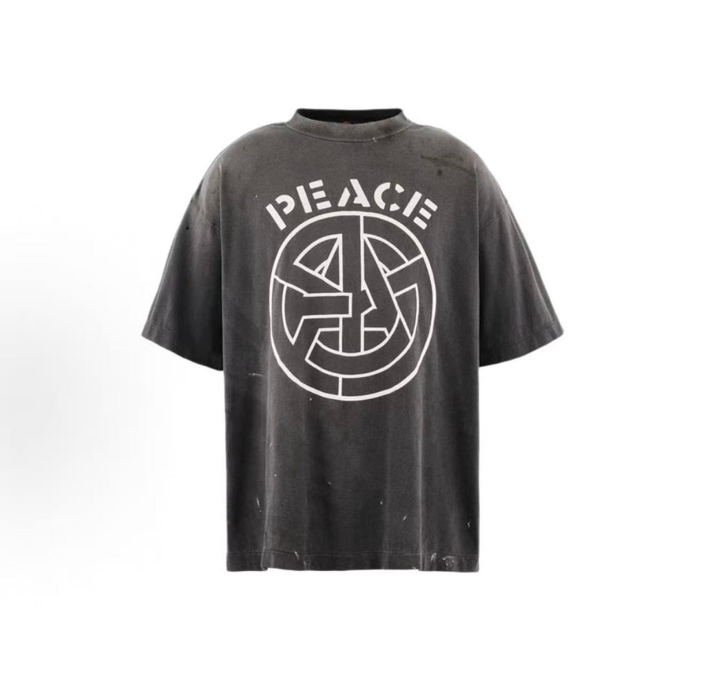 Saint Michael Peace Symbol Washed Tee