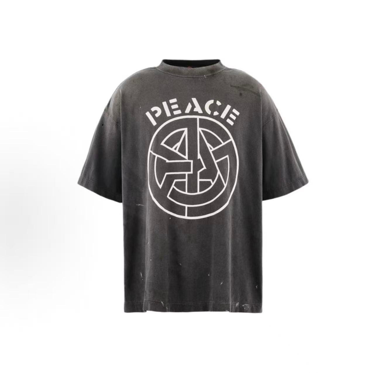 Saint Michael Peace Symbol Washed Tee
