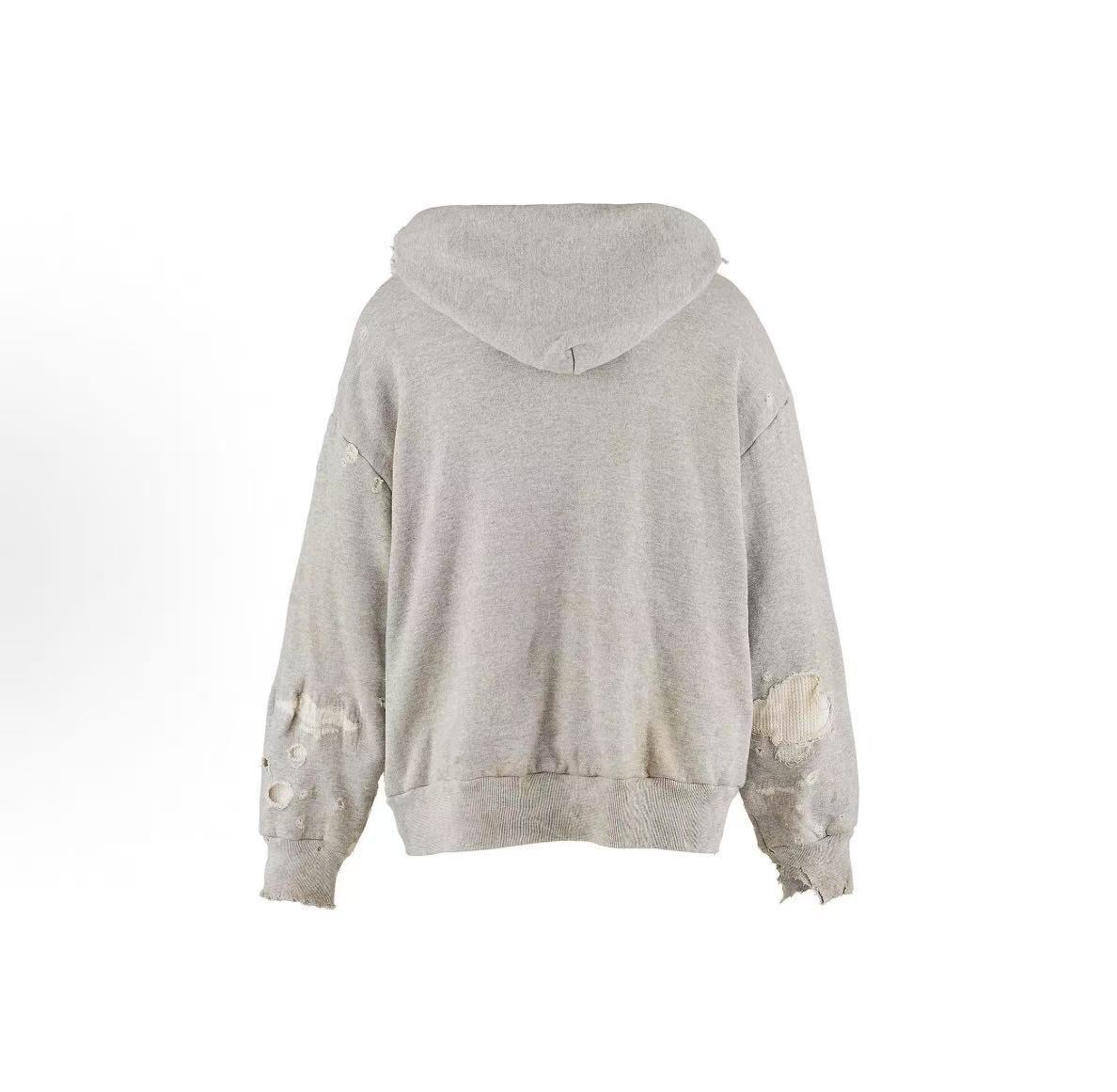 Saint Michael Patch Logo Distressed Washed Hoodie