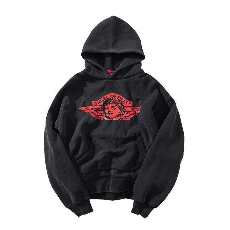 Saint Michael Angel Graphic Vintage Hoodie