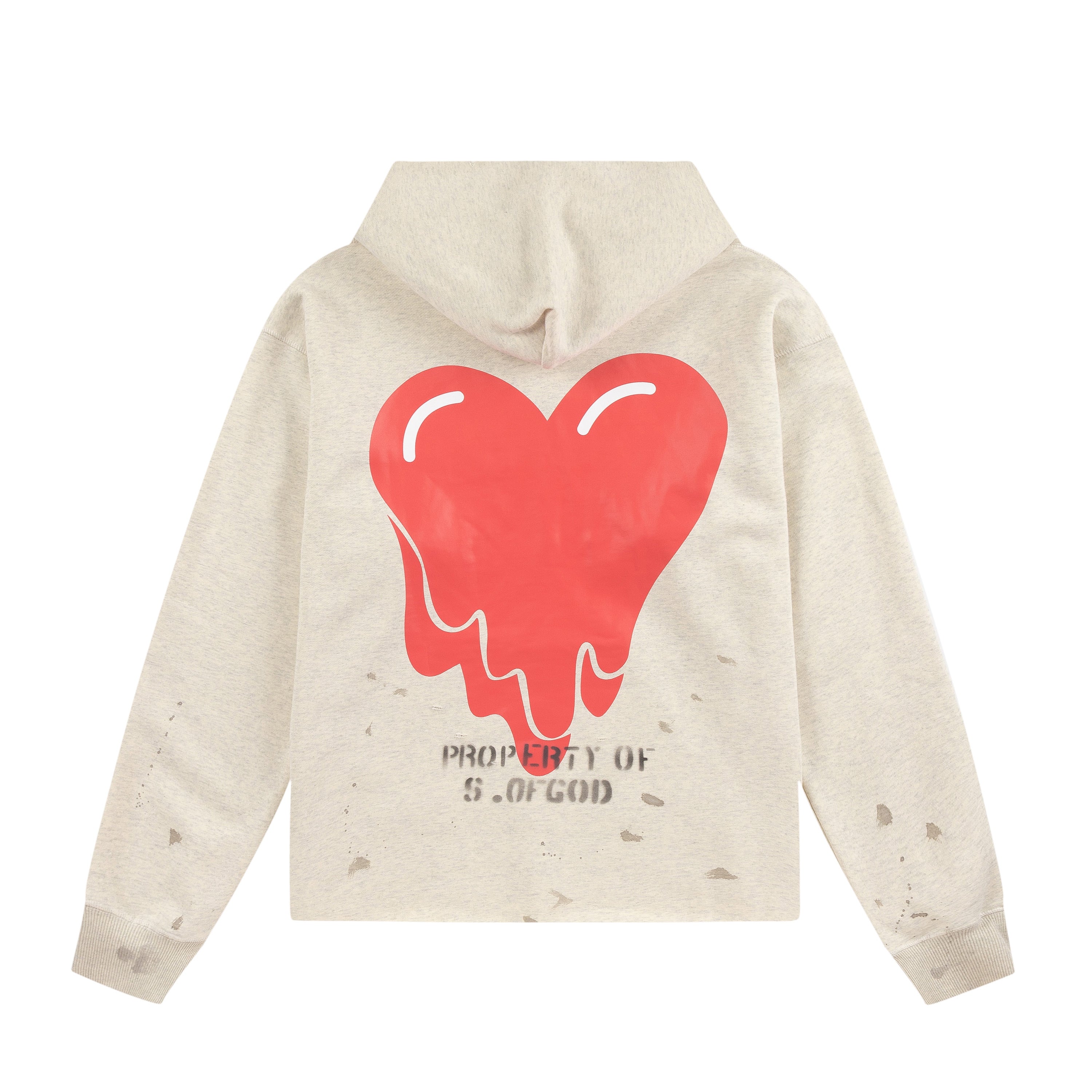 Saint Michael Drip Heart EU Print Vintage Hoodie