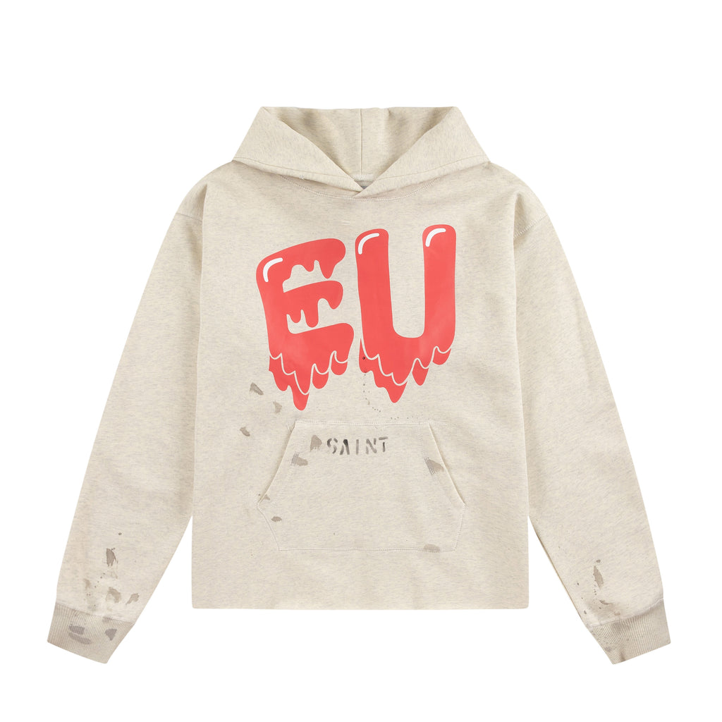 Saint Michael Drip Heart EU Print Vintage Hoodie