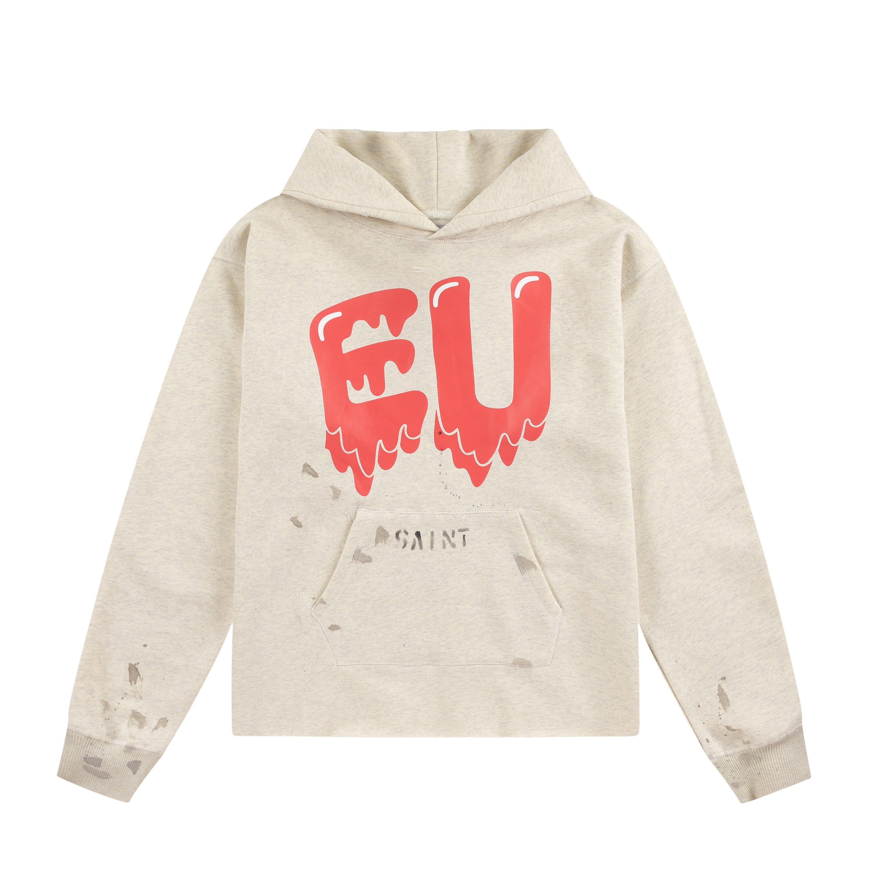 Saint Michael Drip Heart EU Print Vintage Hoodie