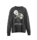 Saint Michael Ghost in the Shell Anime Vintage Washed Long Sleeve Tee