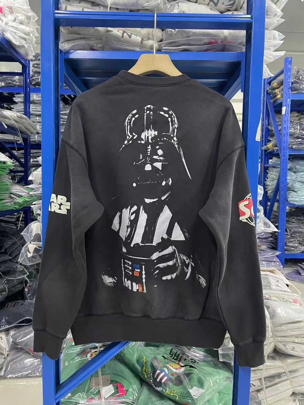 Saint Michael Star Wars Vintage Black Crewneck Sweatshirt