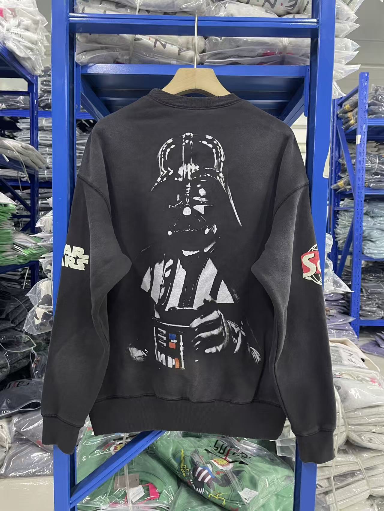 Saint Michael Star Wars Vintage Black Crewneck Sweatshirt