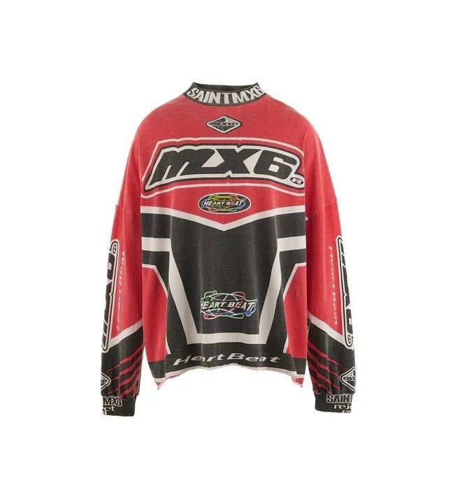 Saint Michael MX6 Racing Moto Vintage Long Sleeve Jersey