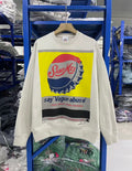 Saint Michael Bottle Cap Graphic Off‑White Crewneck