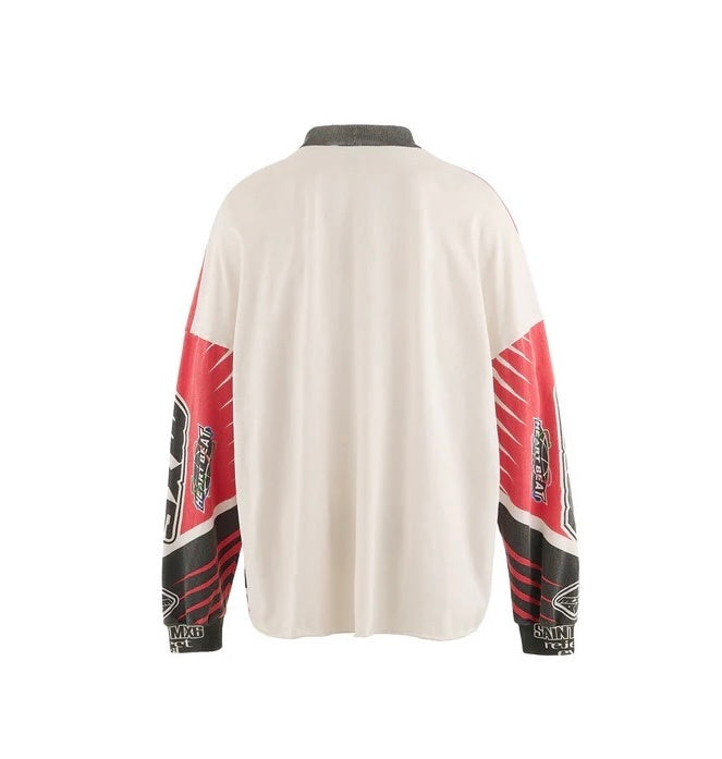 Saint Michael MX6 Racing Moto Vintage Long Sleeve Jersey