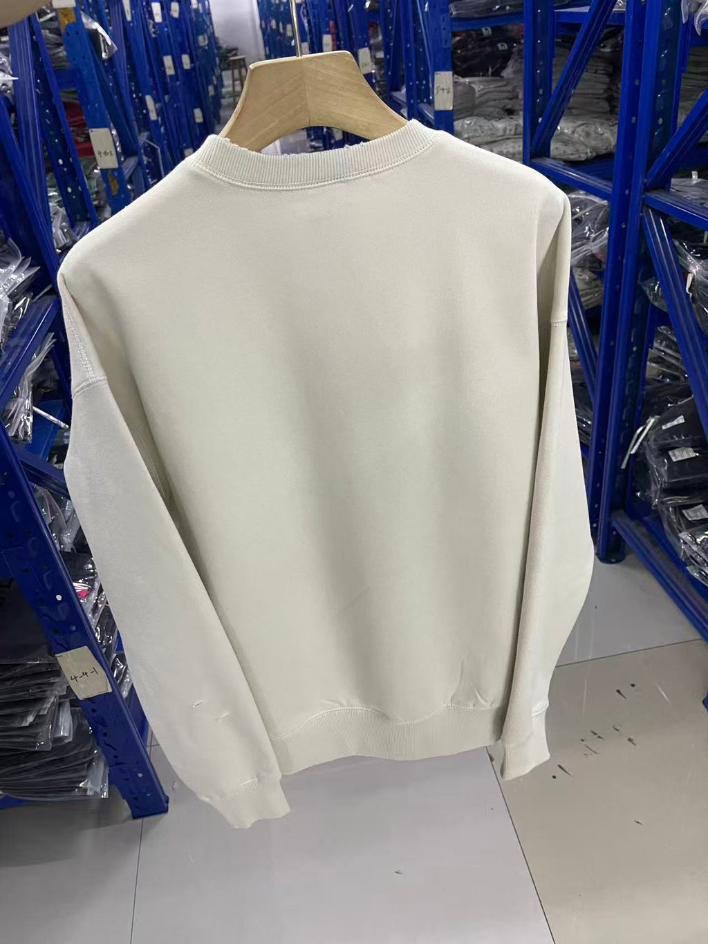 Saint Michael Bottle Cap Graphic Off‑White Crewneck