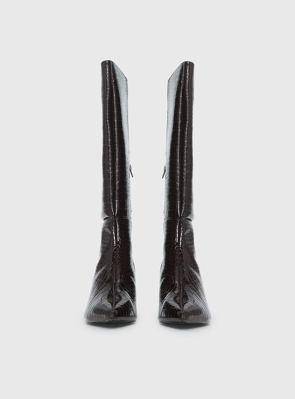 Therapy Dove Knee High Boots Chocolate Croc