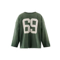 Saint Michael Wild God 69 Washed Football Long Sleeve Tee