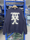 Saint Michael Gothic Monogram Navy Crewneck