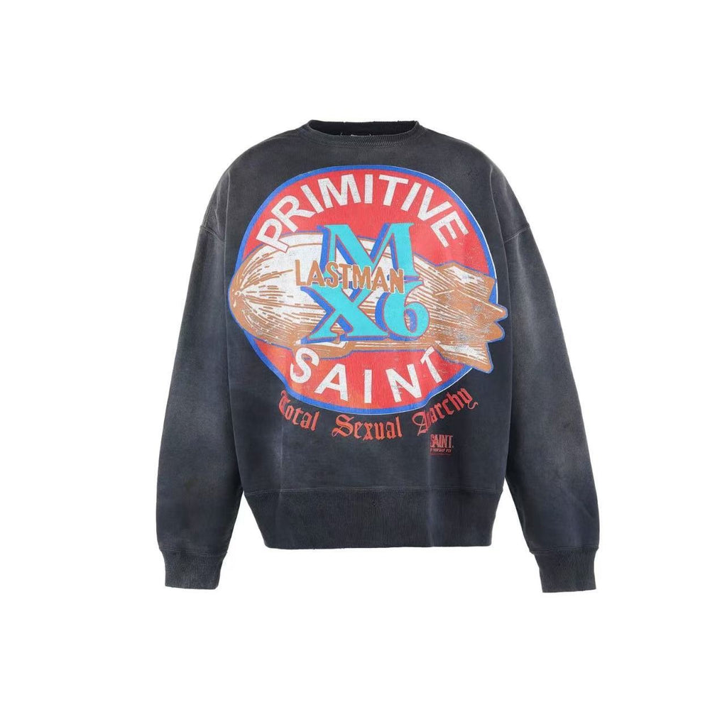 Saint Michael Primitive Saint Bomb Vintage Crewneck Sweatshirt