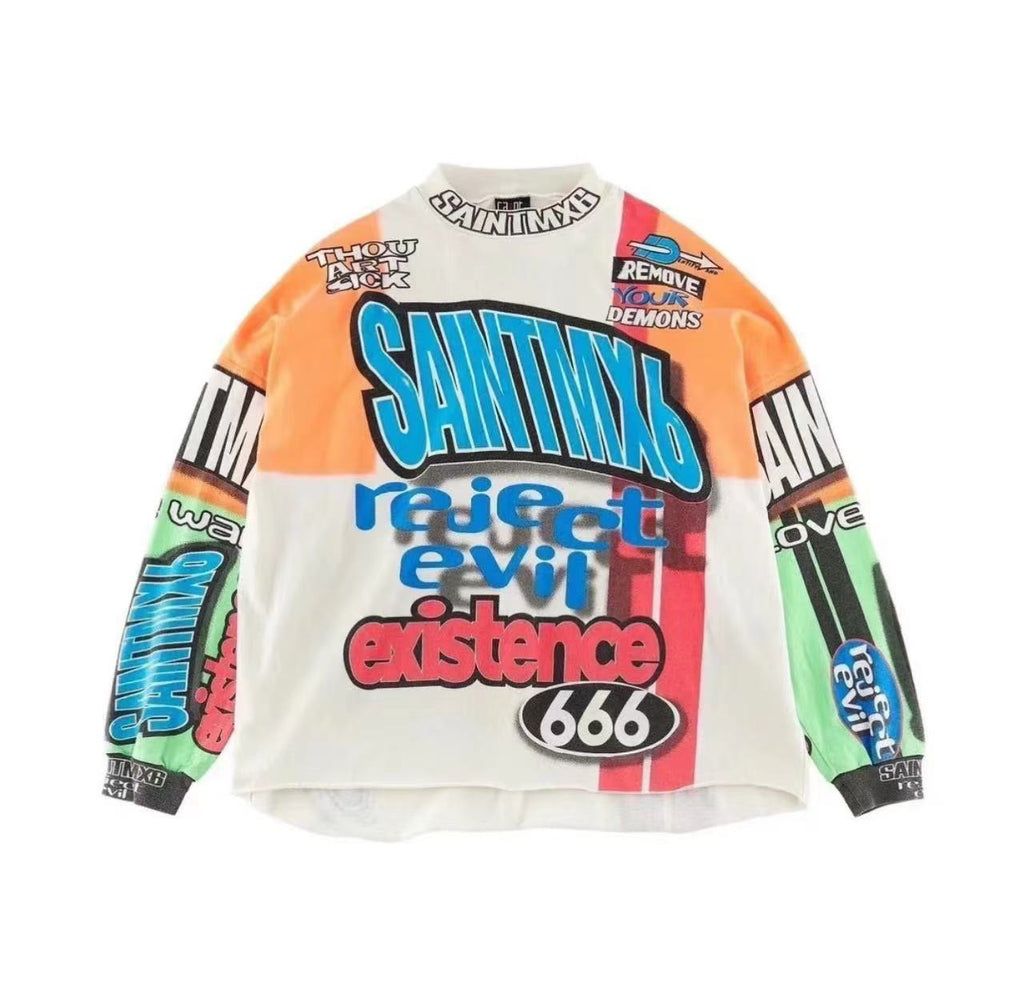 Saint Michael SaintMX6 Racing Graphic Vintage Long Sleeve Tee