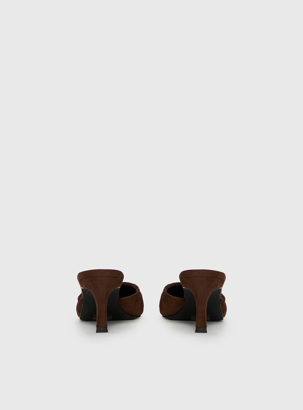 Admiration Pointed Toe Faux Suede Heels Brown