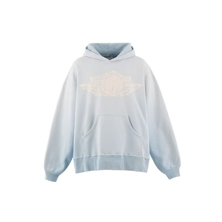 Saint Michael Wing Logo Light Blue Hoodie