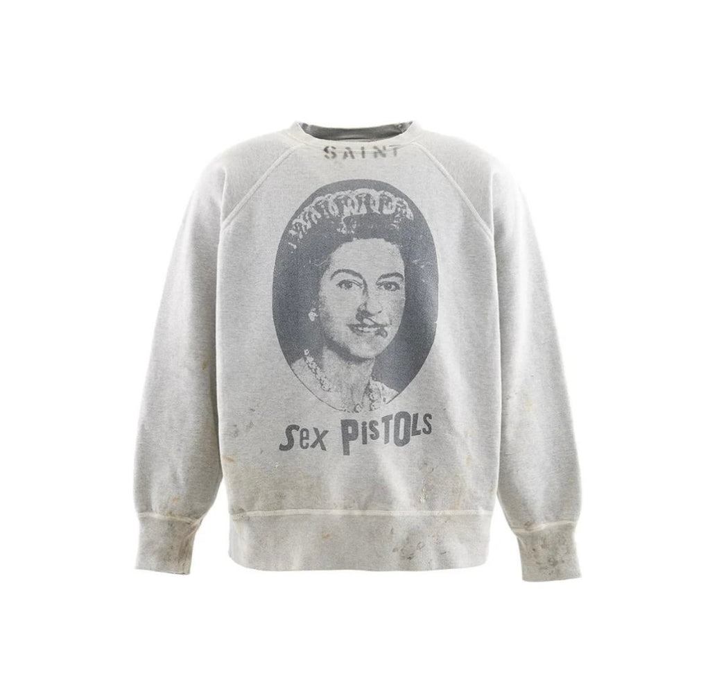 Saint Michael Punk Rock 1977 Vintage Crewneck Sweatshirt