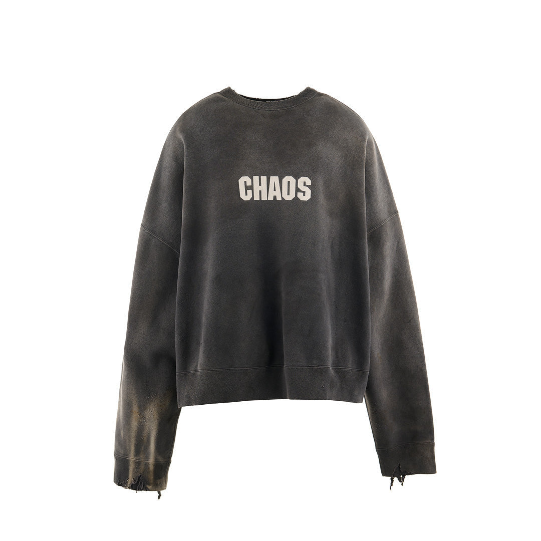 Saint Michael Säint‑Mx6 Chaos Distressed Crewneck Sweatshirt