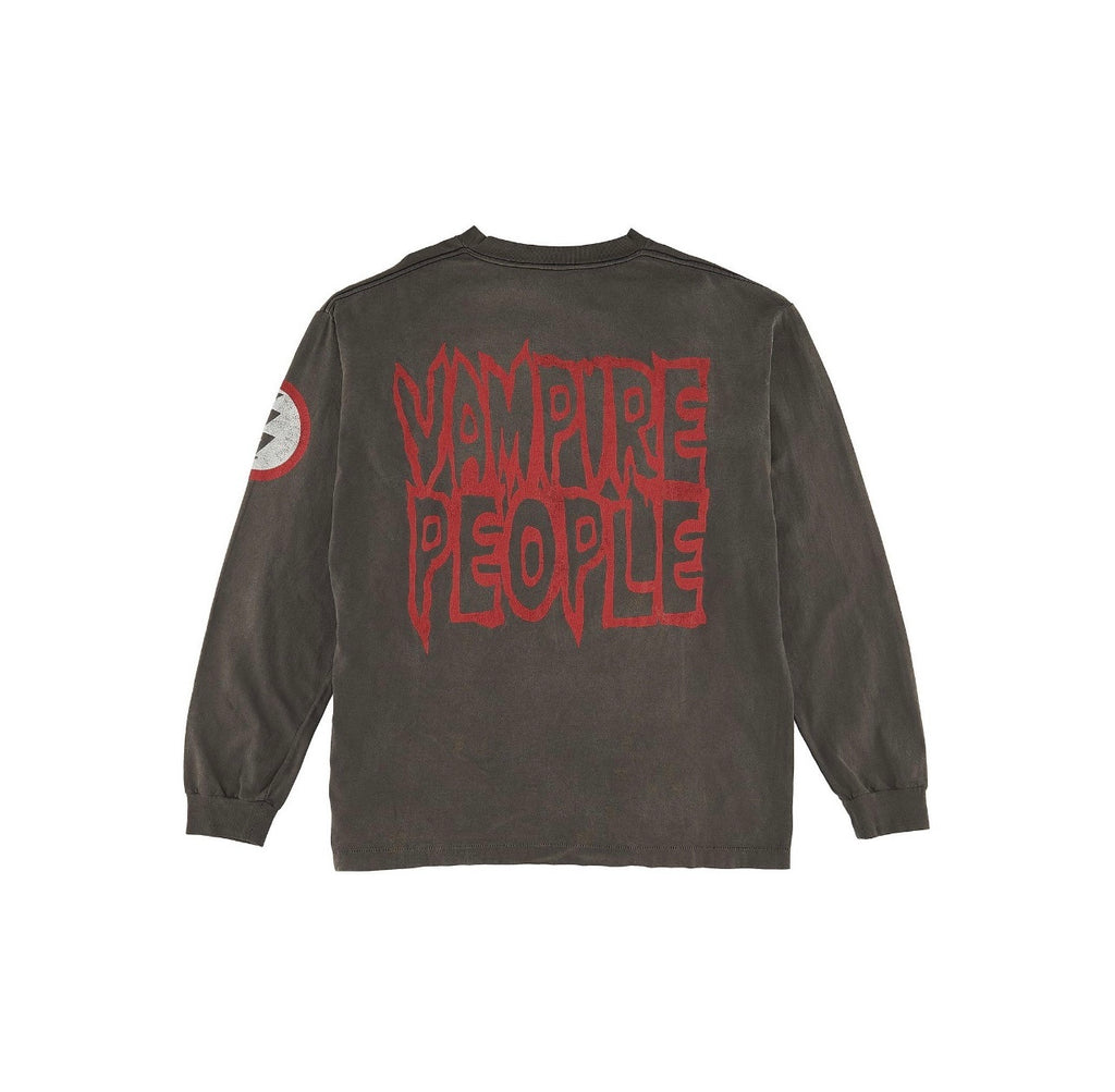 Saint Michael The Saint Army Vampire People Washed Black Long Sleeve Tee