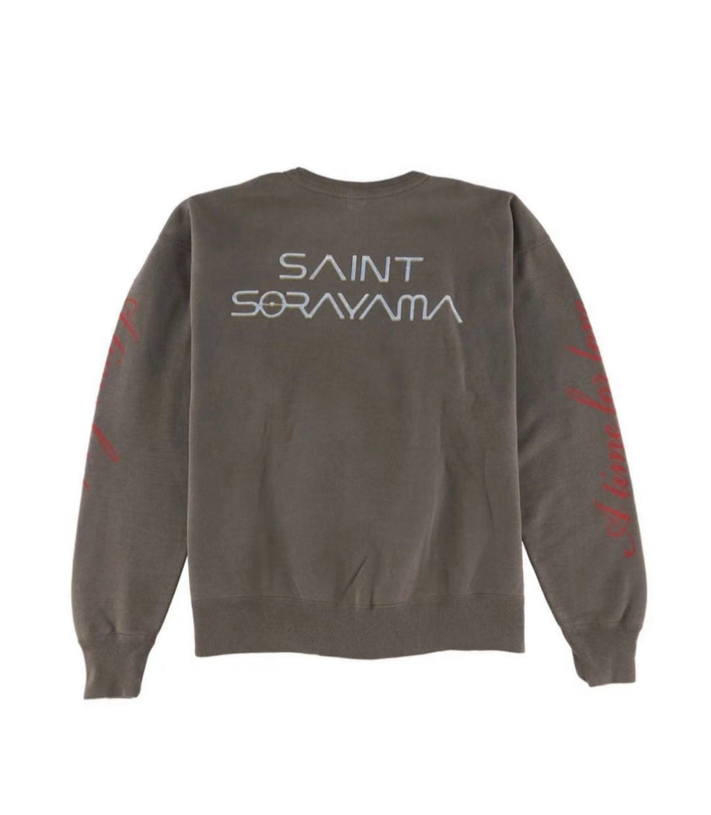 Saint Michael Sorayama Robot Vintage Crewneck Sweatshirt