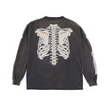 Saint Michael Skeleton Ribcage Vintage Washed Long Sleeve Tee