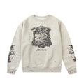 Saint Michael Jesus Distressed Vintage Crewneck Sweatshirt