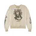 Saint Michael Rose Jesus Vintage Crewneck Sweatshirt