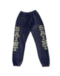 Saint Michael Dual Side Saint Logo Navy Jogger Pants