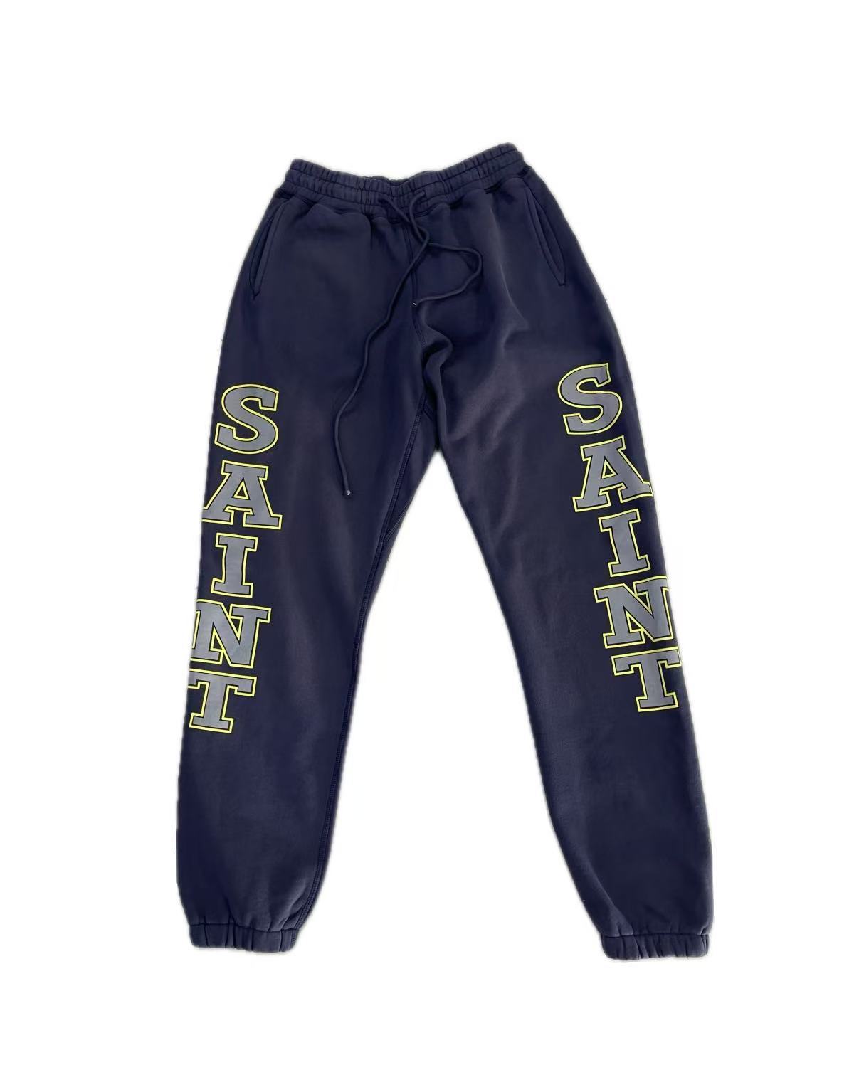 Saint Michael Dual Side Saint Logo Navy Jogger Pants
