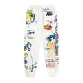 Saint Michael Anime Graffiti Print White Jogger Pants