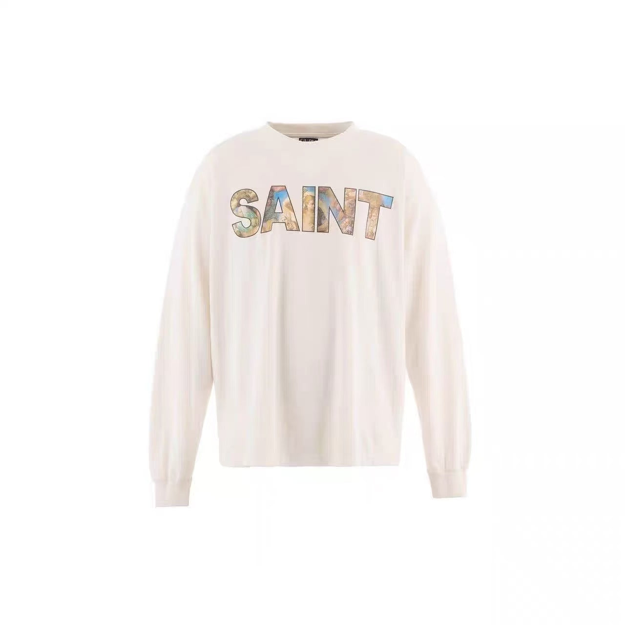Saint Michael New Body Rules Art Print Cream Long Sleeve Tee