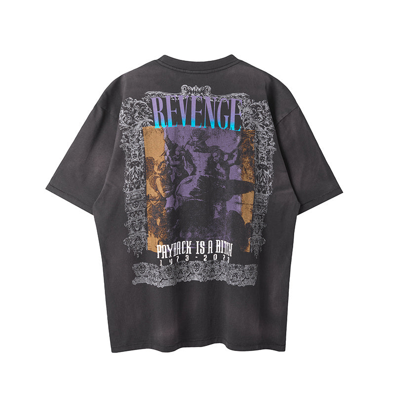 Saint Michael Revenge Washed Black Vintage Tee