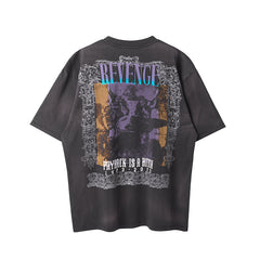 Saint Michael Revenge Washed Black Vintage Tee