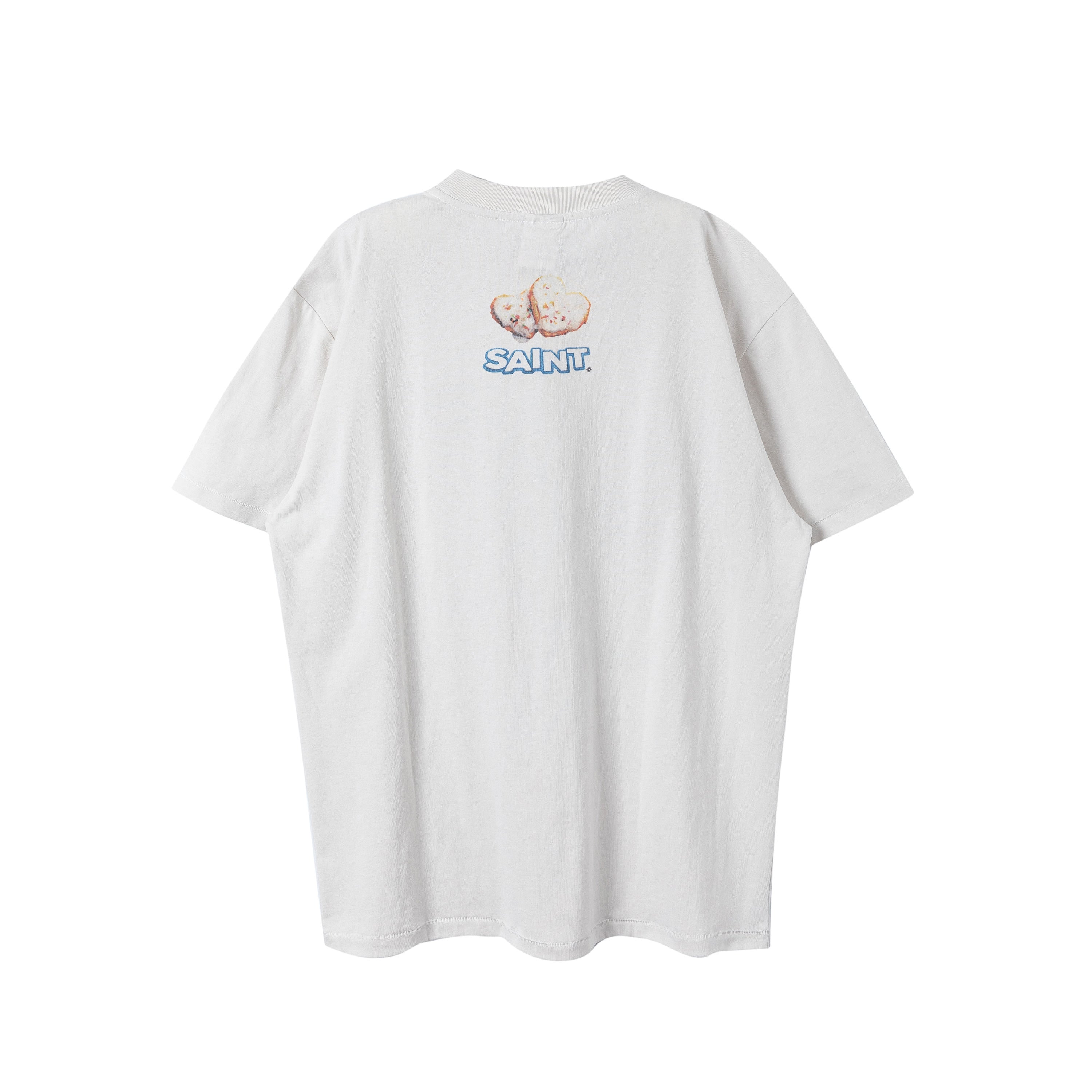 Saint Michael Saint Is Life Cookie Print White Tee