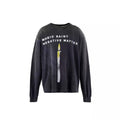 Saint Michael Magic Saint Candle Washed Black Long Sleeve Tee